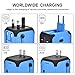 JMFONE International Travel Adapter and Converters Universal Power Outlet Plug 2 USB Wall Charger Worldwide All in One AC Plugs for European US EU UK AU 160 Countries (Does Not Convert Voltage)