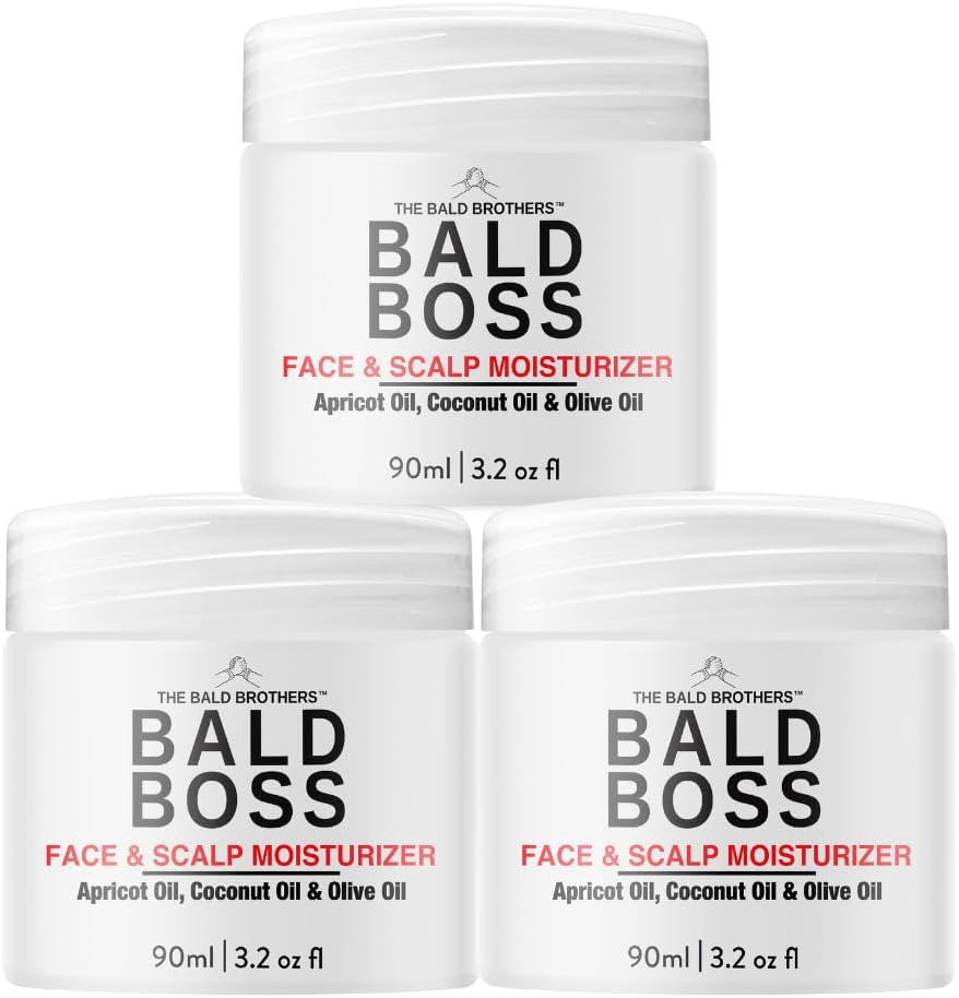 The Bald Brothers Bald Head Care for Men | Face Scalp Moisturiser | Vegan Matte