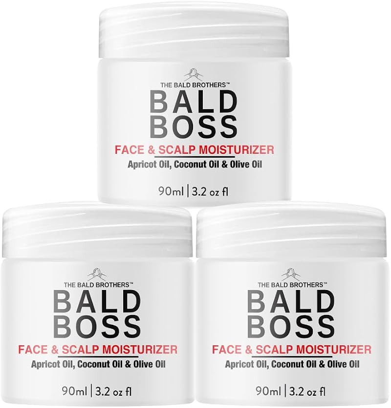 The Bald Brothers Bald Head Care for Men | Face Scalp Moisturiser | Vegan Matte