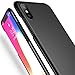 CASEKOO iPhone X Case Ultra Thin Slim Fit Case Hard Protective Anti-Scratch Matte Surface with Excellent Grip Compatible with iPhone iPhone X [Shell Series]-Black
