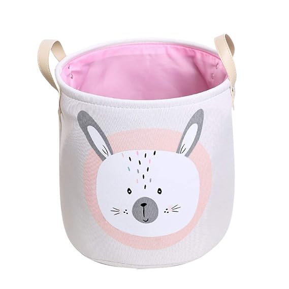 Inwagui Groß Aufbewahrungskorb Canvas Stoff Spielzeug Aufbewahrungsbox