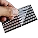 3D Metal American Flag Car Sticker Emblem for Auto, Bike, Truck, Car, and SUV (Black & Silver)