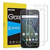 Moto G5 Plus Screen Protector, SPARIN 2 Pack Glass Screen Protector for Motorola Moto G Plus 5th Gen with Ultra Clear, Scratch Resistant, 5.2 Inch