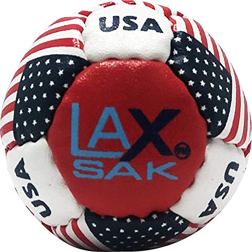 image for Lax Sak 1 Pack American Flag Lacrosse Training Ball. Same Weight & Siz