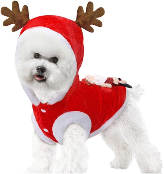 Holibanna Haustier Hund Katze Weihnachten Rentier kostüm Hund