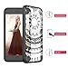 SmartLegend Case for iPhone 8 Plus & iPhone 7 Plus, Girls Women Slim Anti-Slip Clear Soft TPU Bumper + Hard PC Back Shockproof Full-Body Protective Phone Cover for iPhone 7 Plus/8 Plus- Black Mandala