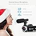 Camcorder Video Camera with Microphone Weton WiFi Vlogging Camera for YouTube Digital Camera Recorder Full HD 1080P 24.0MP 30FPS IR Night Vision Camera 16X Digital Zoom with 2 Batteries and HDMI Cable