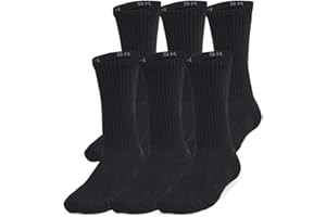 Under Armour Kids' Youth Training Cotton Crew Socks (6 Pairs)