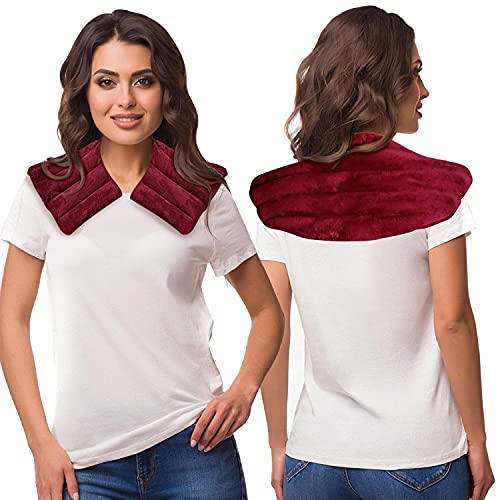 Heating Pad for Neck and Shoulders Microwavable Moist Heat Aromatherapy