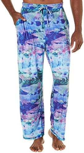 Reel Legends Mens Translucent Tiburon Pajama Pants Large Translucent Tiburon Blue