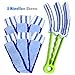FO&OSOBEIT Window Blinds Cleaner Duster Brush - 5 Microfiber Sleeves Blinds Cleaner Tools for Window Blinds Air Conditioner Jalousie Duster(Green)