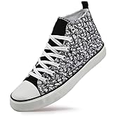 Canvas High Top Sneakers for Women Men Classic Lace Up Canvas Shoes Womens Mens Fashion High Top Sneakers Casual Tennis Walking Shoes