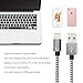 iPhone Charger, 4 Pack 3,6,6,10 Foot Extra Long Charging Cord - Nylon Braided 8 Pin To USB Lightning Charger For iPhone 7,5,5S,6,6S,6 Plus,iPad Air,Mini,iPod(Grey White)