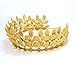 Bridal Hair Crown Headband Vintage Gold Tiara with Adjustable Multi Leaf Branch - Goddess Dainty Wedding Headpiece