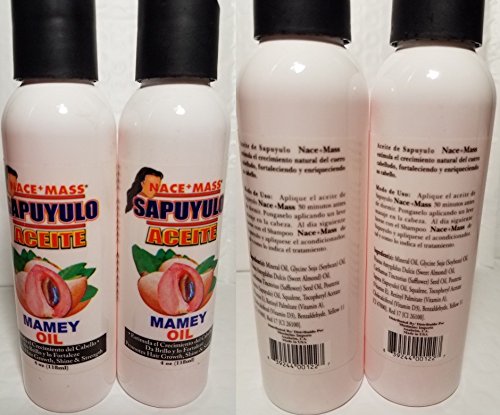TOP Satisfied 2xPACK OIL NACEandMASS SAPUYULO OIL MAMEY 4OZ EA NEW ORIGINAL