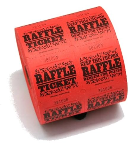 Red Raffle Ticket Roll