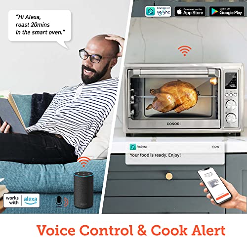 COSORI Air Fryer Toaster Oven, 12in1 Convection Ovens with Rotisserie