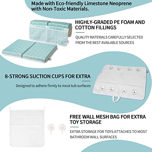 Extra Large Premium Size Bath Kneeler and Elbow Rest Pad Set. Made with