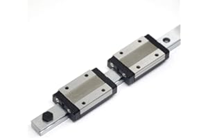 ReliaBot 500mm MGN12 Linear Rail Guide and 2 Black MGN12H Carriage Blocks with Anti-Fall Strips for 3D Printer and CNC Machine