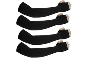 JUSDIQIR Sun Protection Arm Sleeves With Thumb Holes for Men Women,Cooling Compression UV Arm Cover,Outdoor Sports Sleeve Arm