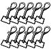 LOUHUA 10 Pcs 1 Inch 360° Swivel Trigger Snap Hooks Nickel Plated Pet Buckle Keychain (Black)