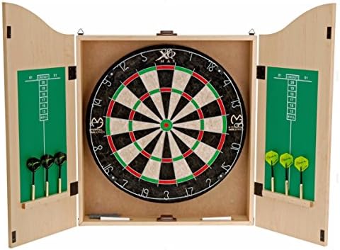 Michael Van Gerwen Dart Package/Set - MVG Dartboard - Darts and Cabinet.