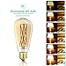 LEOOLS LED Amber Edison Bulb Dimmable 12W, 2500K Warm White,1200LM, 100W Equivalent, E26 Edison Style Vintage LED Filament Decoration Light Bulb,Pack of 4.