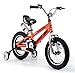 RoyalBaby Kids Bike Boys Girls Space No. 1 Aluminum 3-9 Years Old 12 14 16 18 Inch Training Wheels Kickstand Black Red Orange Kids Bicycle