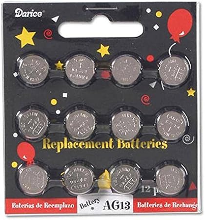Amazon Darice Ag13ボタンセルティーライト電池12パック 63 21 Darice 日用品