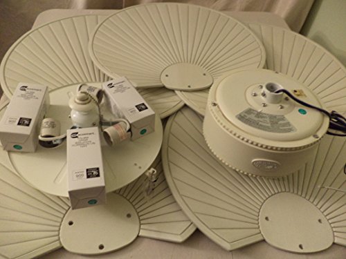 Outdoor Vintage White Ceiling Fan 