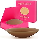 Nipple Covers for Women - Invisible Silicone Nipple Covers, Reusable Adhesive Pasties with Travel Case, Seamless Coverage