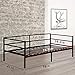 Daybed Frame Twin Metal Day Bed Heavy Duty Steel Slats Box Spring Replacement Mattress not Include,Black