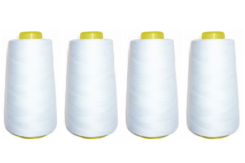 Selric Multi-Purpose 100% Polyester Wound Sewing Thread Size 402 10972.8 Yards Pure White