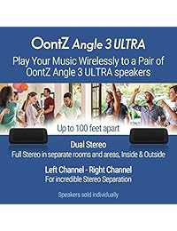 Cambridge Soundworks OontZ Angle 3 Ultra   Altavoz portátil con Bluetooth y doble estéreo, resistente a salpicaduras