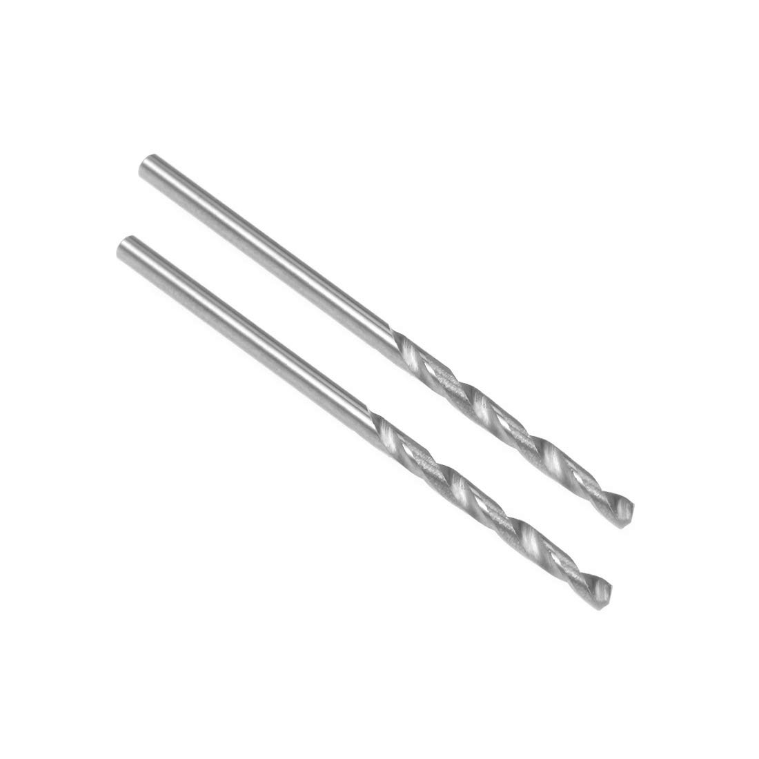 uxcell 1.85mm Solid Carbide Drill Bits Straight Shank for Stainless Steel Alloy Hard Steel, Hardened to 50 HRC, 2 Pcs