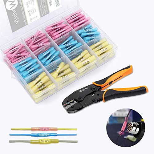 6 Wirefy+Heat+Shrink+Butt+Connectors