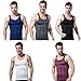 Roludom Men's Slimming Trimmer Body Shaper Vest Underwears Tank Top, White, Medium