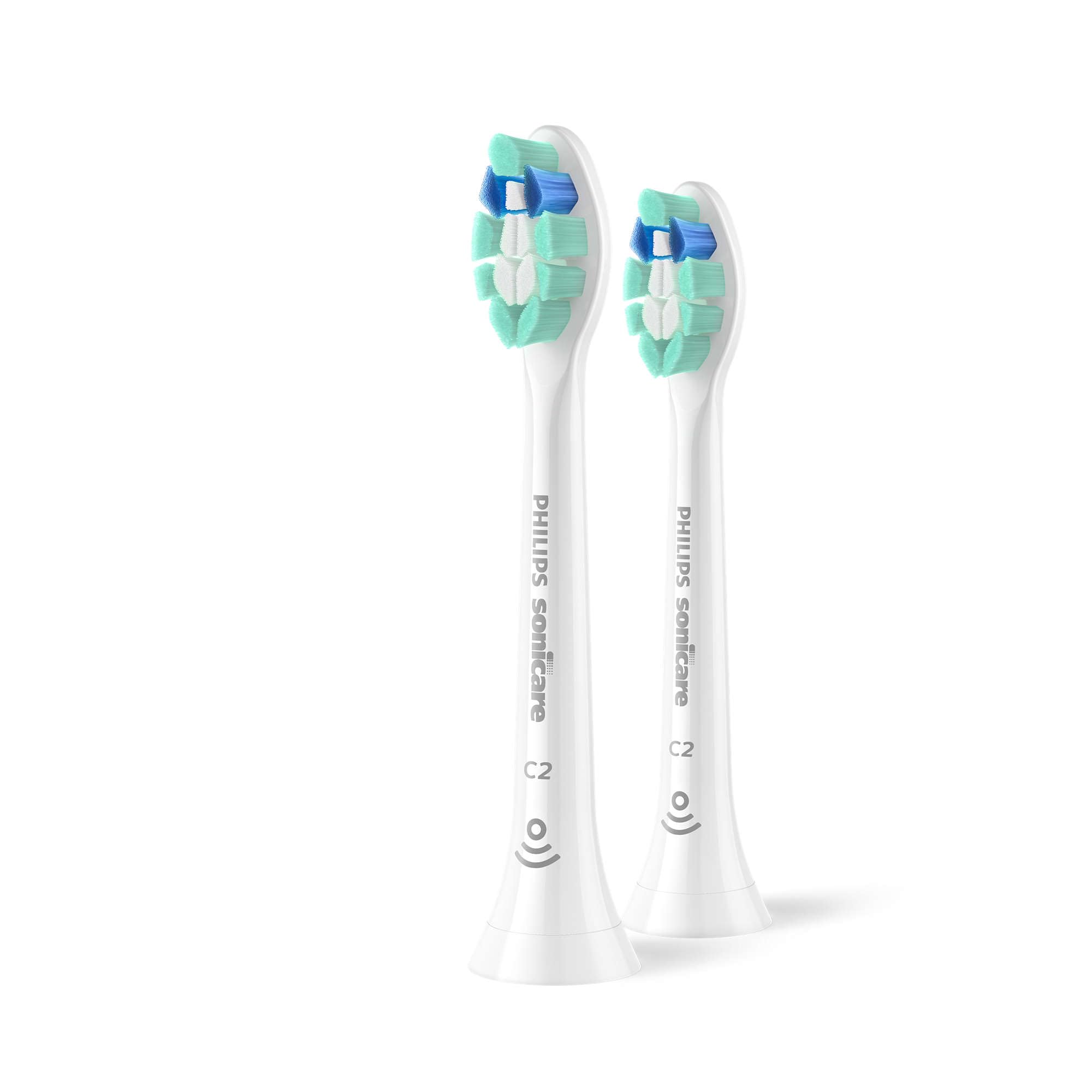 Philips Sonicare C2 Plaque Control Brush Head, 6 Month Supply, White