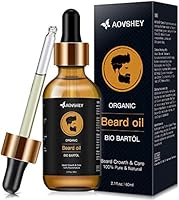AOVSHEY Bartöl 60ML Bartöl Herren, Bart öl Bartpflege für einen Kräftigen Bart, Beard Oil für die Pflege und Sorgfalt der...