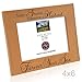 KATE POSH Today a Groom, Tomorrow a Husband, Forever Your Son Picture Frame - Engraved Natural Wood Photo Frame - Father of The Groom Gifts, Mother of The Groom Gifts (4x6-Horizontal - Groom)