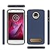 Moto Z2 Force Case, Teayoha Slim Hybrid Dual Layer Shock Absorption Defender Protective Armor Case Cover for Motorola Moto Z2 Force Edition - Royal Blue