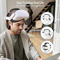 AMZDM Head Strap for Meta Quest 2 VR Headset Elite