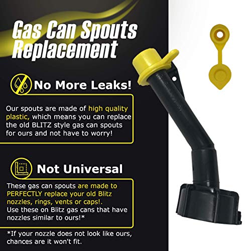 Mr. Yellow Cap Super Spouts Gas Can Spout Replacement for Blitz Old