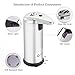 Automatic Soap Dispenser Adjustable Stainless Steel Soap Dispenser for Kitchen and Bathroom 280ml by Yivion