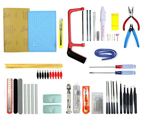 Bxqinlenx professional 56 pcs gundam modeler basic tool…