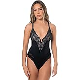 HeyShape Bodysuits for Women - V-Neck Lace Backless Thong - Body Shaper Tummy Control Shapewear for Women