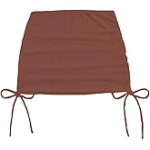 Falainetee Women's Mesh Sheer Drawstring Solid Summer Bikini Cover Up Skirt