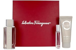 Salvatore Ferragamo Ferragamo Bright Leather Set 3.4oz EDT Spray, 0.34oz EDT Spray, 3.4oz Shower Gel Men 3 Pc Gift Set