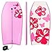 Goplus 41 inch Super Bodyboard Body Board EPS Core, IXPE Deck, HDPE Slick Bottom with Leash, Light Weight Perfect Surfing for Kids and Adults (Pink)