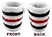 Funny Guy Mugs Unisex Sweatband Set (3-Pack: 2 Wristbands with Zipper/Wrist Wallet & 1 Headband)